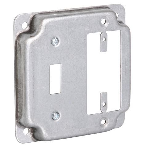 gfi metal outlet square box cover 2gang|2 gang FS cover, (2) GFI .